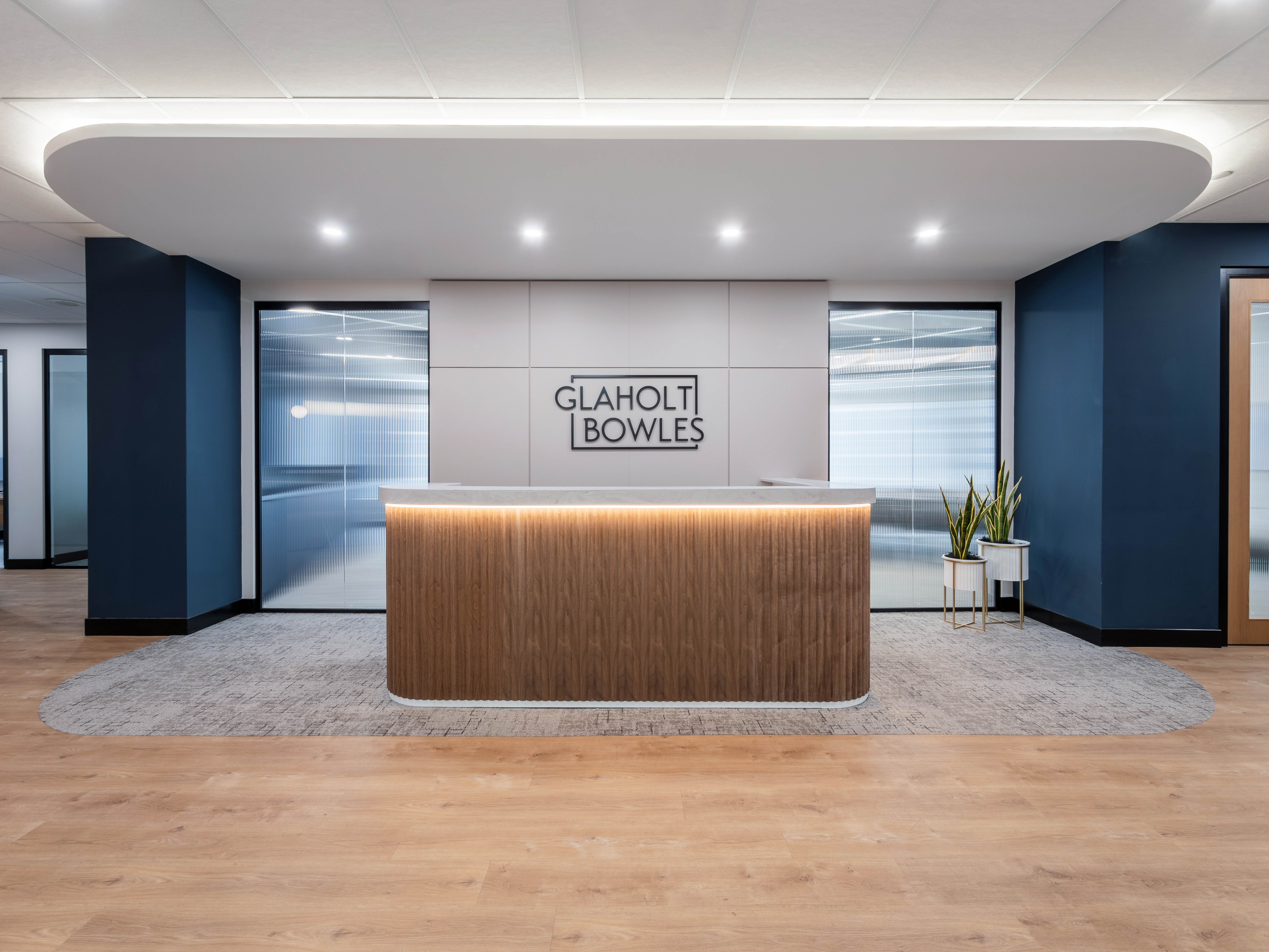 Premium law firm reception designed by Clearspace